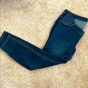 Dark wash maternity jeans